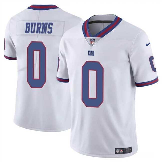 Men & Women & Youth New York Giants #0 Brian Burns White Limited Football Stitched Jersey->->NFL Jersey